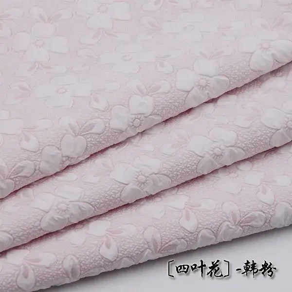 نسيج فقاعي منقوش بنقشة ماكارون، خفيف الوزن، قطن ثلاثي الأبعاد، مادة سترة مبطنة، نمط عطر صغير، نسيج معطف منتفخ