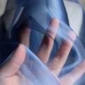 Crystal Organza Fabric - Stiff Sheer Mesh Wedding Dress Material 145cm