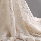 2025 Spring/Summer New Product Manufacturer Direct Sales Lace Mesh Embossed Embroidery Fashion Dress Lace Fabric