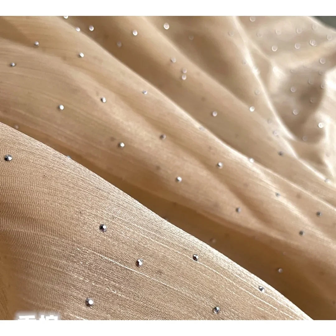 فستان زفاف نسائي مسائي بتصميم سماء مرصعة بالنجوم بتصميم زهرة جليدية من الساتان الأكثر مبيعًا