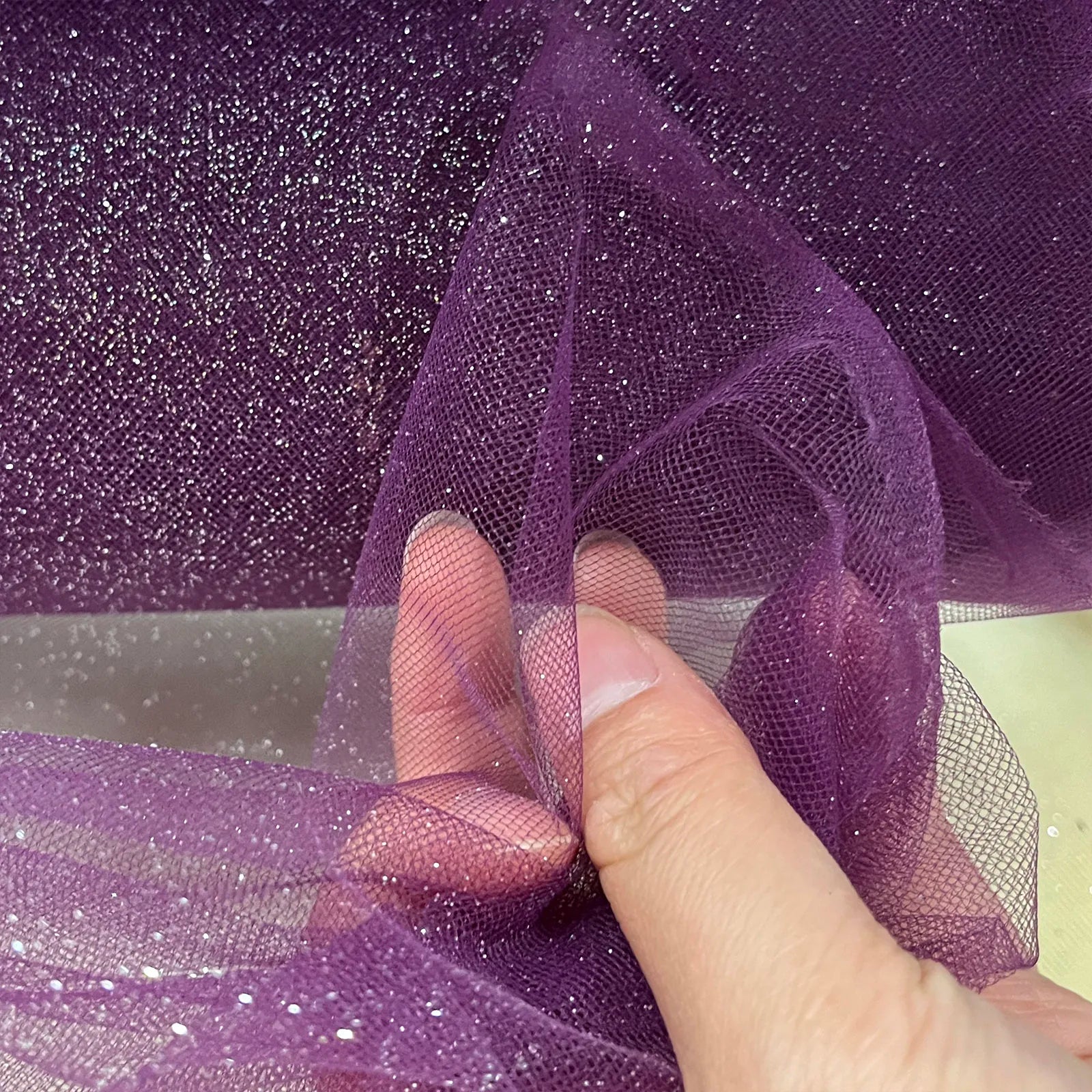 Blue Red Sequin Tulle - Sparkling for Wedding Veils & Children's Dresses