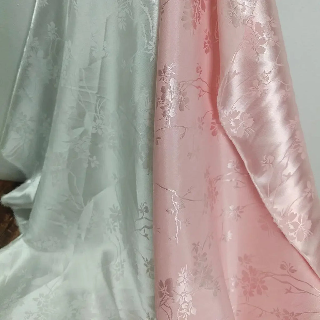 Tela cheongsam estilo chino Jacquard DIY seda satén acetato seda simulada cara de caballo falda material de ropa nuevo