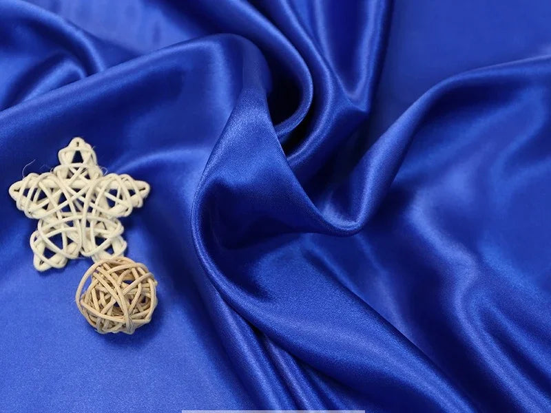 Tissus Simulated Silk With Light Satin Cloth Wholesale Wedding Dress Wedding Pajamas Homewear Lining Eye Mask Shower Cap Fabric