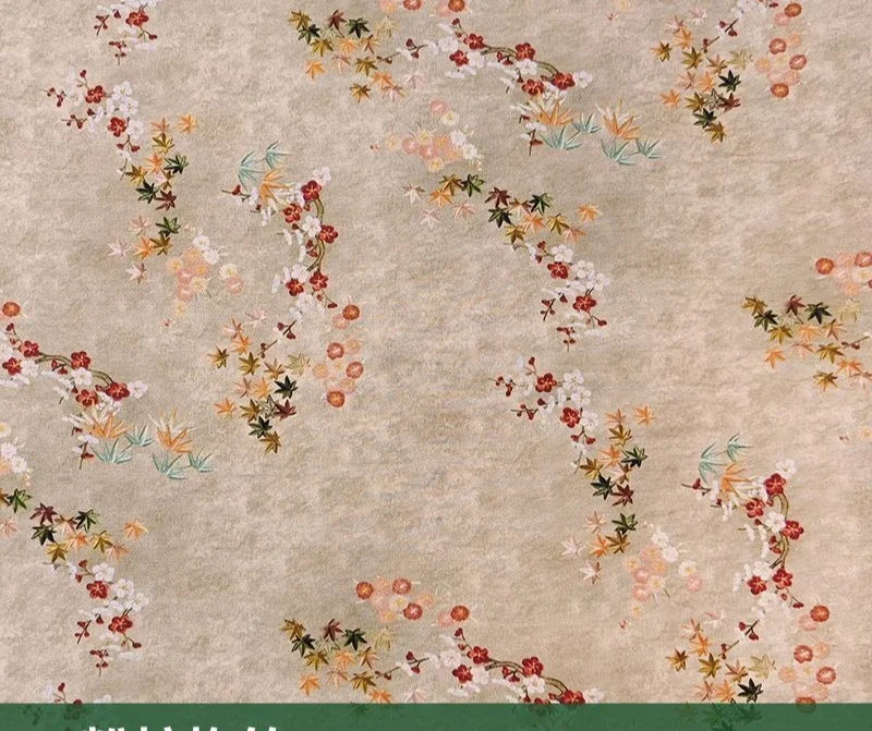 قماش قطني مطبوع رقميًا بتجعد لحاء الشجر - قابل للتنفس 150 سم