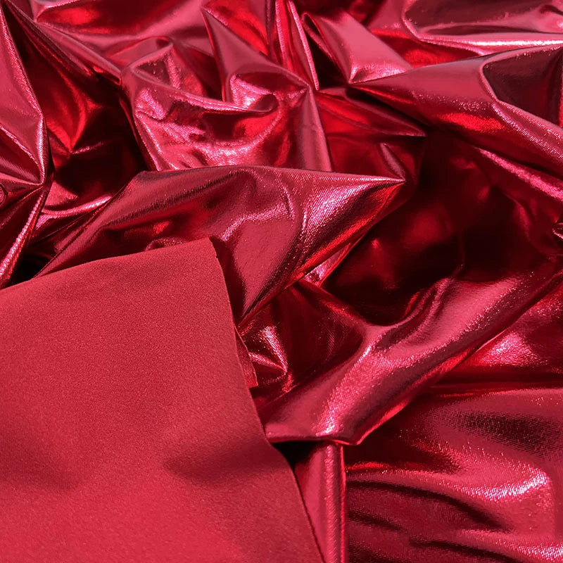 Stunning Gold Liquid Metallic Spandex Lame Fabric for Dance Wear Costumes Dress Backgrounds and Fashion Designer Material