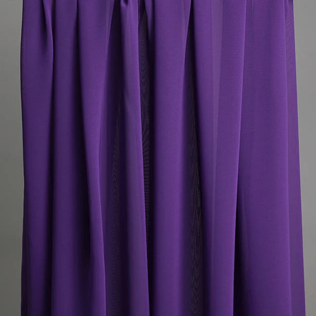 قماش شيفون للفساتين والتنانير والقمصان والملابس والديكورات ومشاريع الخياطة اليدوية، باللون الوردي والأرجواني