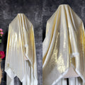 Soft Velvet Hot Stamping Fabric - Metallic Performance Dress Material 150cm