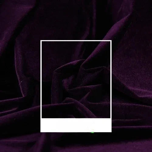 High Quality Velvet Solid Color Elastic Fabric - Luxurious Material 150cm