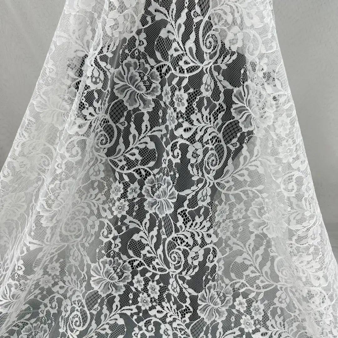 2025 Spring/Summer New Product Designer High End Mesh Flower Base Lace Wedding Dress Clothing Fabric DIY Accessories
