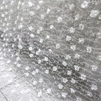 قماش دانتيل فرع ثلاثي الأبعاد - خرز زهور مخملي مطرز بالترتر وشبكة