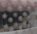 Tela de encaje de flores tridimensional dulce, tela de hilo de nube, tela para fotografía, decoración de fondo de boda, accesorios de fotografía