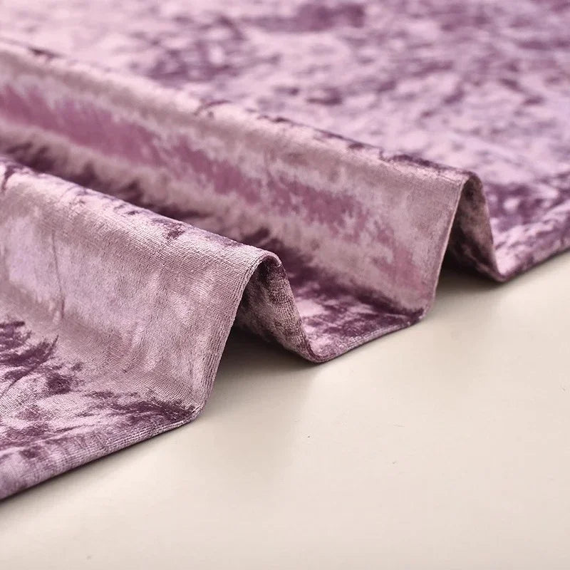 High End Thick Ice Flower Velvet Fabric - Headboard Sofa Material 150cm