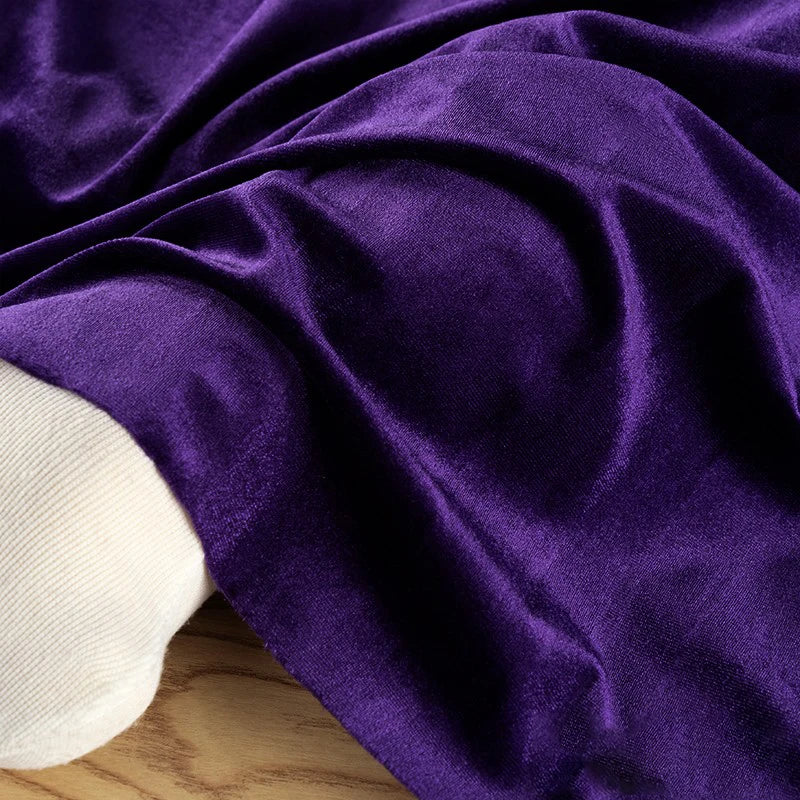 Premium Stretch Gold Velvet Fabric - Soft Plush Material for Evening Gowns