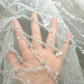 Luxury Sequin Beaded Lace Mesh - Wedding Dress Gown Costume DIY Couture Fabric