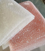 Plucked white meat powder with stars all over the sky pentagrams polka dots soft mesh wedding dress headscarf fashion diy fabric