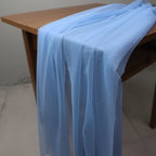 Tela de malla de gasa ligera con efecto niebla, hilo de tul azul suave, velo de fondo DIY, vestido de novia, tul de hadas, material de decoración nupcial