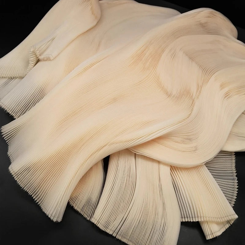 Accordion-Pleated Crystal Organza for Sculptural Dresses & Gowns — fabric photo 3