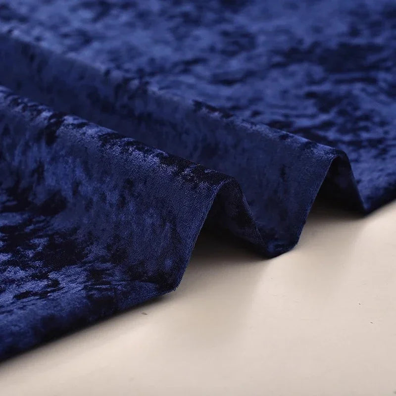 Thick Ice Flower Velvet Fabric - Soft Upholstery Material 150cm