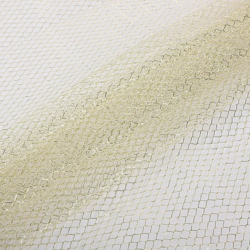 Gold And Silver Mesh,tissus Couture Sewing Fabrics Rhombus ,decorative Net Party Dress Background Children's Dress Hat Gift Box