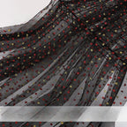 Gold Dot Metallic Mesh - Sheer for Event Décor & Party Dresses