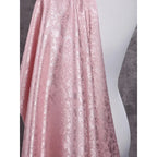 Exquisita tela de satén de seda jacquard, ideal para vestidos de novia, vestidos de noche, alta costura, proyectos de manualidades, elegante y atemporal.