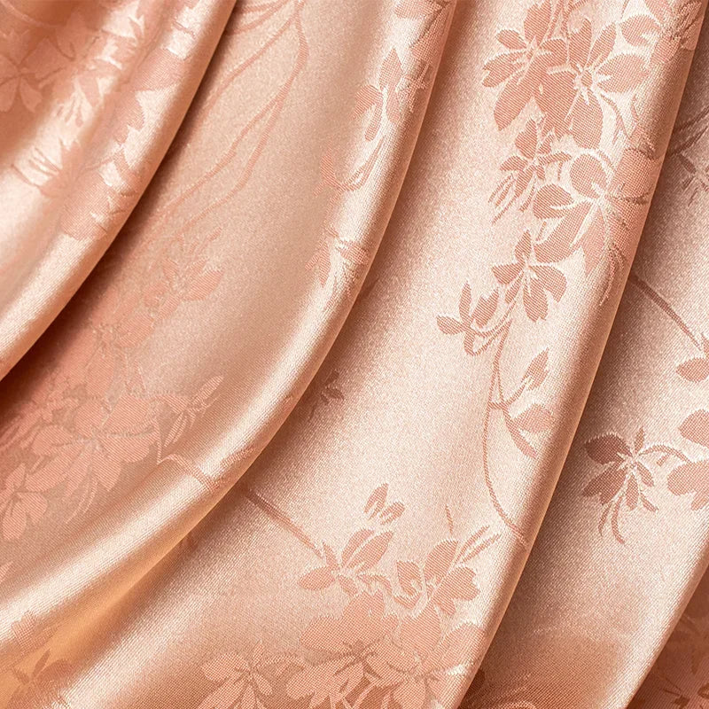 قماش ساتان أسيتات مقلد ناعم من الجاكار - خامة فاخرة، 145 سم