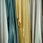 Metallic Shiny Satin Crepe Fabric - Formal Dress Stage Material 150cm - fabric photo 6