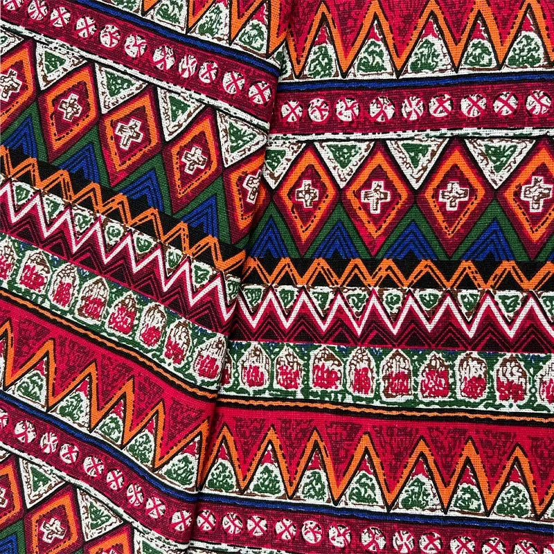 Cotton Linen Ethnic Style Fabric Decorative Material For DIY Tablecloth Curtain Sofa Pillowcase Home Textile Fabric