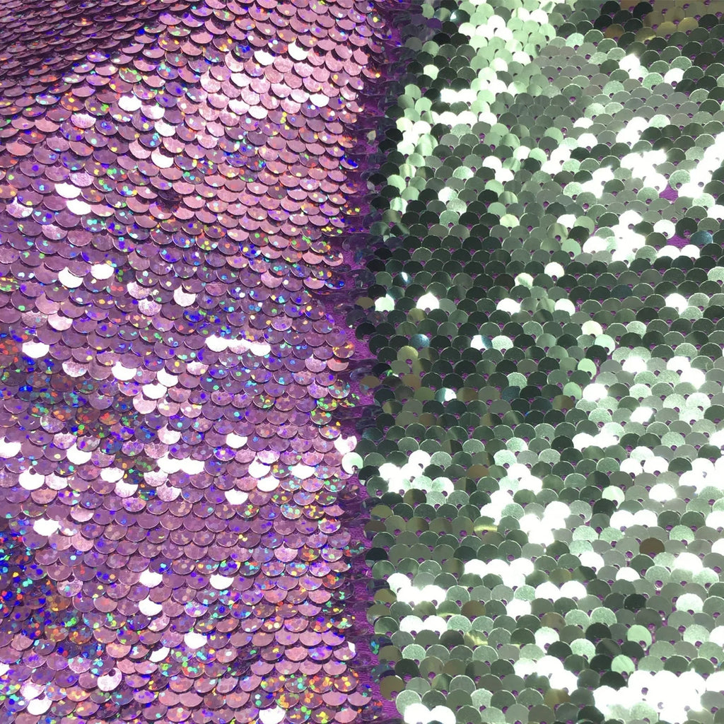 Reversible Folded Sequin Fabric - 5mm for Evening Gowns & Stage Décor - fabric photo 18
