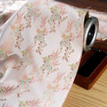 Pink Sweet Plant Flower Woven Brocade Jacquard Fabric - Qipao Dress Material 150cm