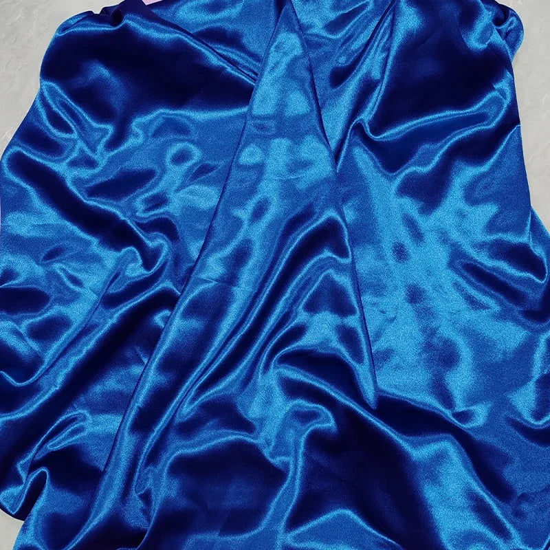 قماش ساتان كريستالي لامع - خامة فستان سهرة لامع 150 سم