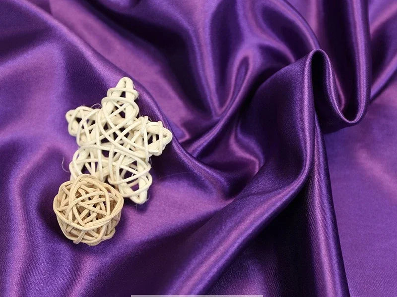 Tissus Simulated Silk With Light Satin Cloth Wholesale Wedding Dress Wedding Pajamas Homewear Lining Eye Mask Shower Cap Fabric