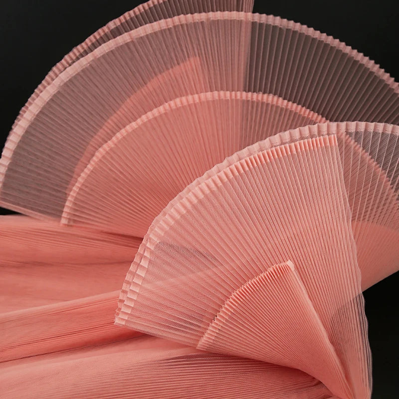 Hard mesh, large organ, hundred pleats, small pleats, fabric design, wedding decoration, space decoration, stage designer