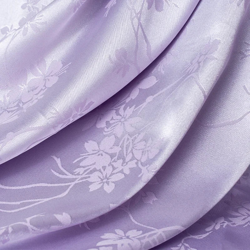 قماش ساتان أسيتات مقلد ناعم من الجاكار - خامة فاخرة، 145 سم