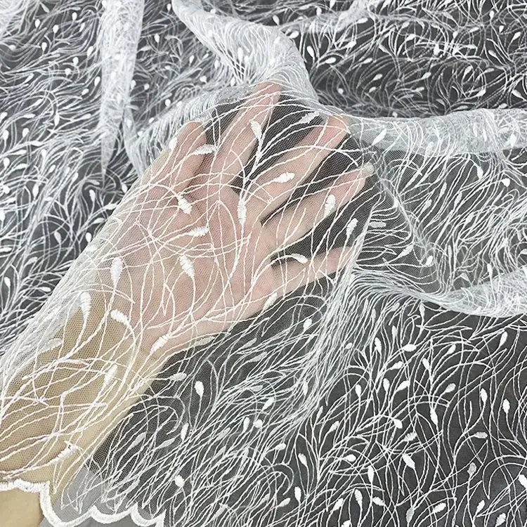 Versatile Sheer Tulle Lace Fabric For Bridal Gowns Backdrops Scarves Home Decor Soft Durable Wedding Craft Supplies Wedding Gown