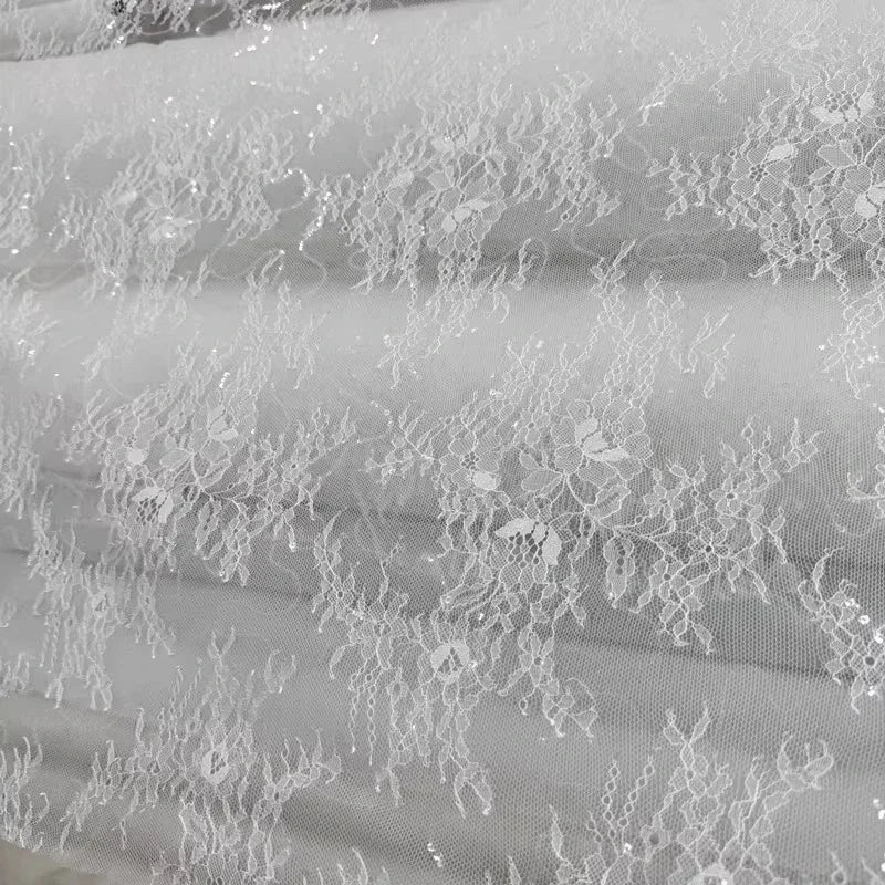 5 أنماط من تطريز الزهور الكبيرة بالترتر والدانتيل الشفاف وأقمشة الدانتيل الشبكية وأقمشة الستائر لفستان الزفاف DIY للخياطة