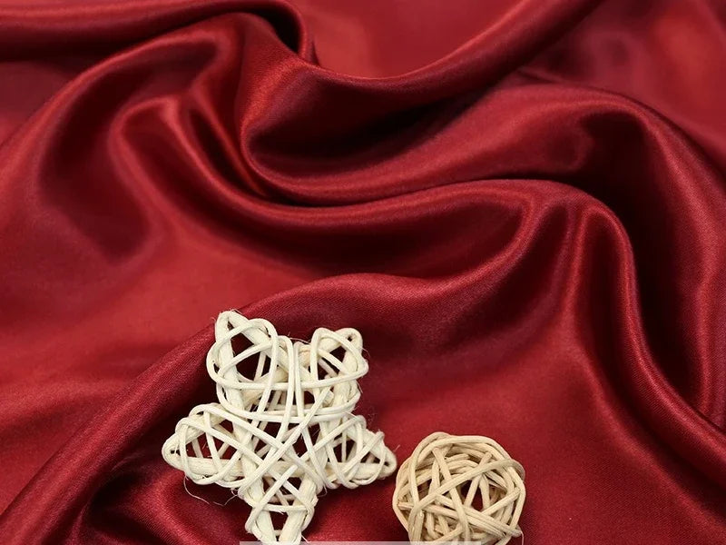 Tissus Simulated Silk With Light Satin Cloth Wholesale Wedding Dress Wedding Pajamas Homewear Lining Eye Mask Shower Cap Fabric