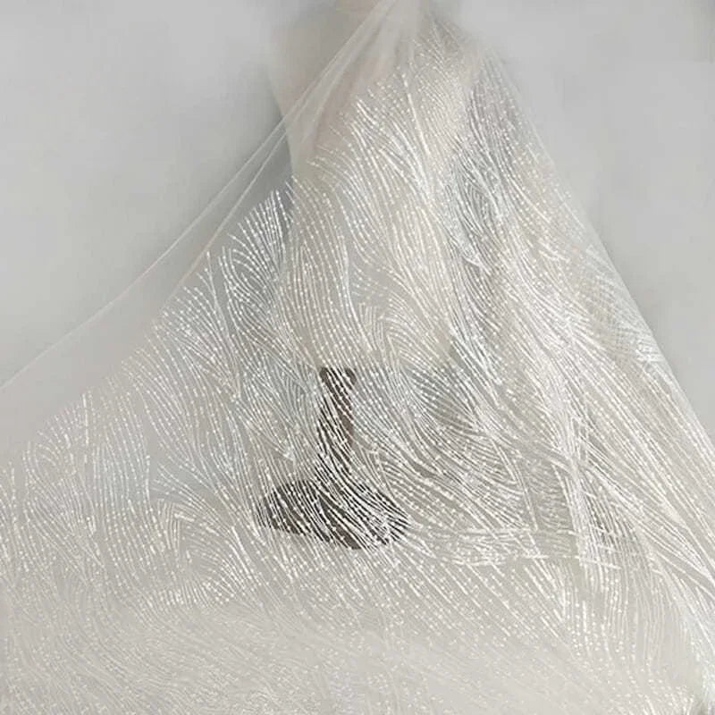 Exquisite Sequin Embroidered Water-Soluble Mesh - Wedding Dress Lace