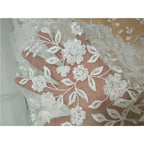 Summer new high-end embroidered sequin mesh fabric suitable for wedding dresses formal gowns and designer clothing fabrics