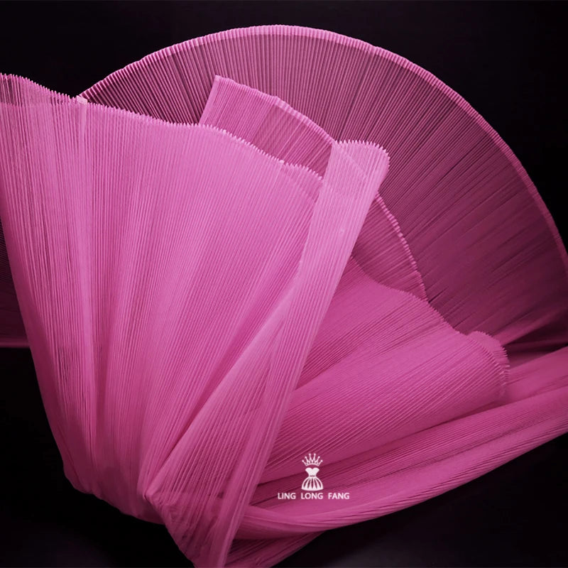 Hard mesh, large organ, hundred pleats, small pleats, fabric design, wedding decoration, space decoration, stage designer