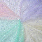 Wave Sequin Embroidered Fabric, Water Ripple Mesh, Bead Embroidery Fabric, Wedding Dress, Dress, Stage Costume Fabric