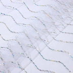 Wavy Sequined Net Fabric Suitable For Wedding Dresses Formal Gowns Children's Wear Dresses And Headwear