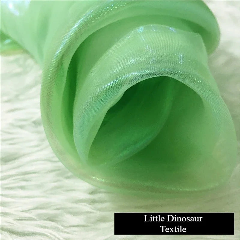 شبكة سيمفونية مشفرة، خيوط زجاجية، نسيج مسطح ملون، خيوط حرير لامعة، ملابس، ديكورات زفاف، ملابس أطفال، قماش زفاف