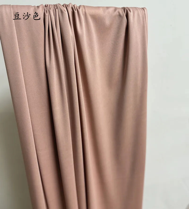 Orange Yellow Gold Coffee Milk Silk Stretch Fabric Roll Width 150cm for Wedding Home Decor Backdrop Drape Goblet Garment