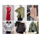 Tela de satén de imitación de acetato jacquard suave para coser cheongsam, camisas, pantalones, juego de cama de cuatro piezas, embalaje, bricolaje.