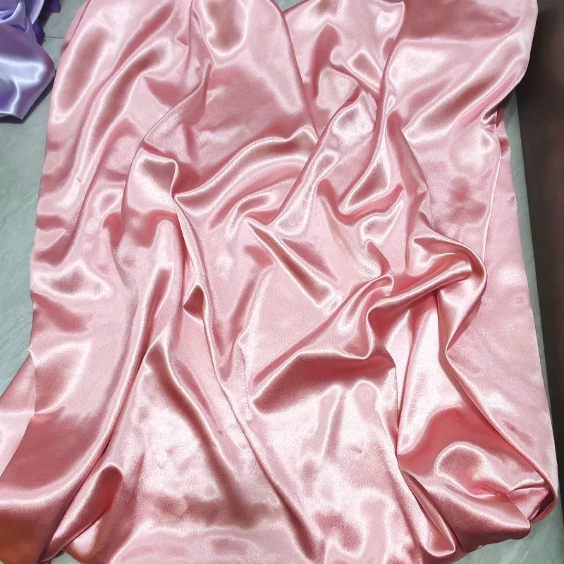 قماش ساتان كريستالي لامع - خامة فستان سهرة لامع 150 سم