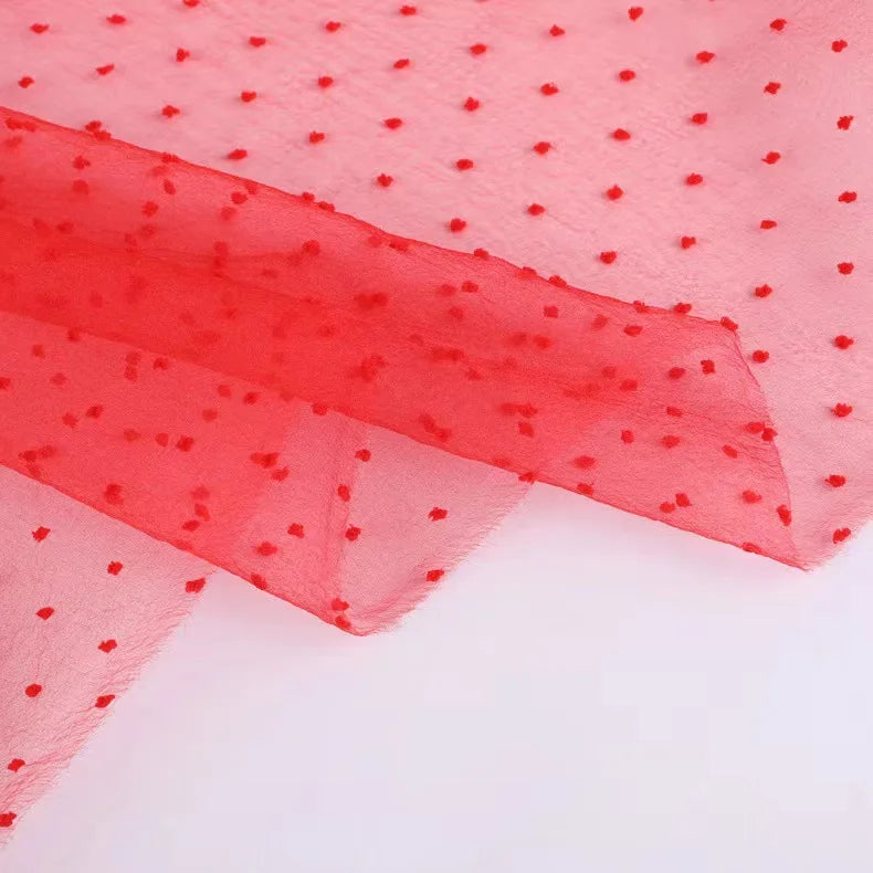 فستان زفاف من قماش الجاكار من الأورجانزا بنقاط الفقاعات، ملابس أطفال، تنورة منفوشة، ملابس أطفال، إكسسوارات يدوية، قماش مزهر