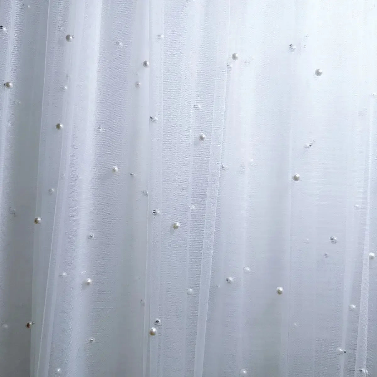 Encrypted soft pearl net fabric suitable for wedding dresses formal gowns headscarves and handmade DIY clothing fabrics