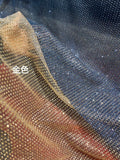 Gold Foil Polka Dot Mesh - Stage Performance & Decoration Fabric