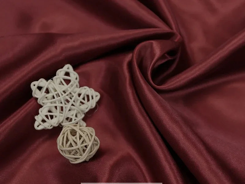 Tissus Simulated Silk With Light Satin Cloth Wholesale Wedding Dress Wedding Pajamas Homewear Lining Eye Mask Shower Cap Fabric